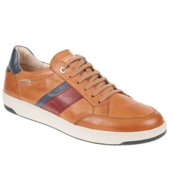 Men’s Pikolinos Corinto Brown Leather Sneakers Size 42 - Picture 2 of 15